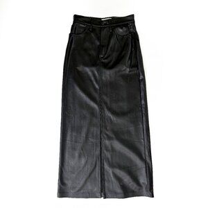 THE MARTINE MAXI SKIRT VEGAN LEATHER